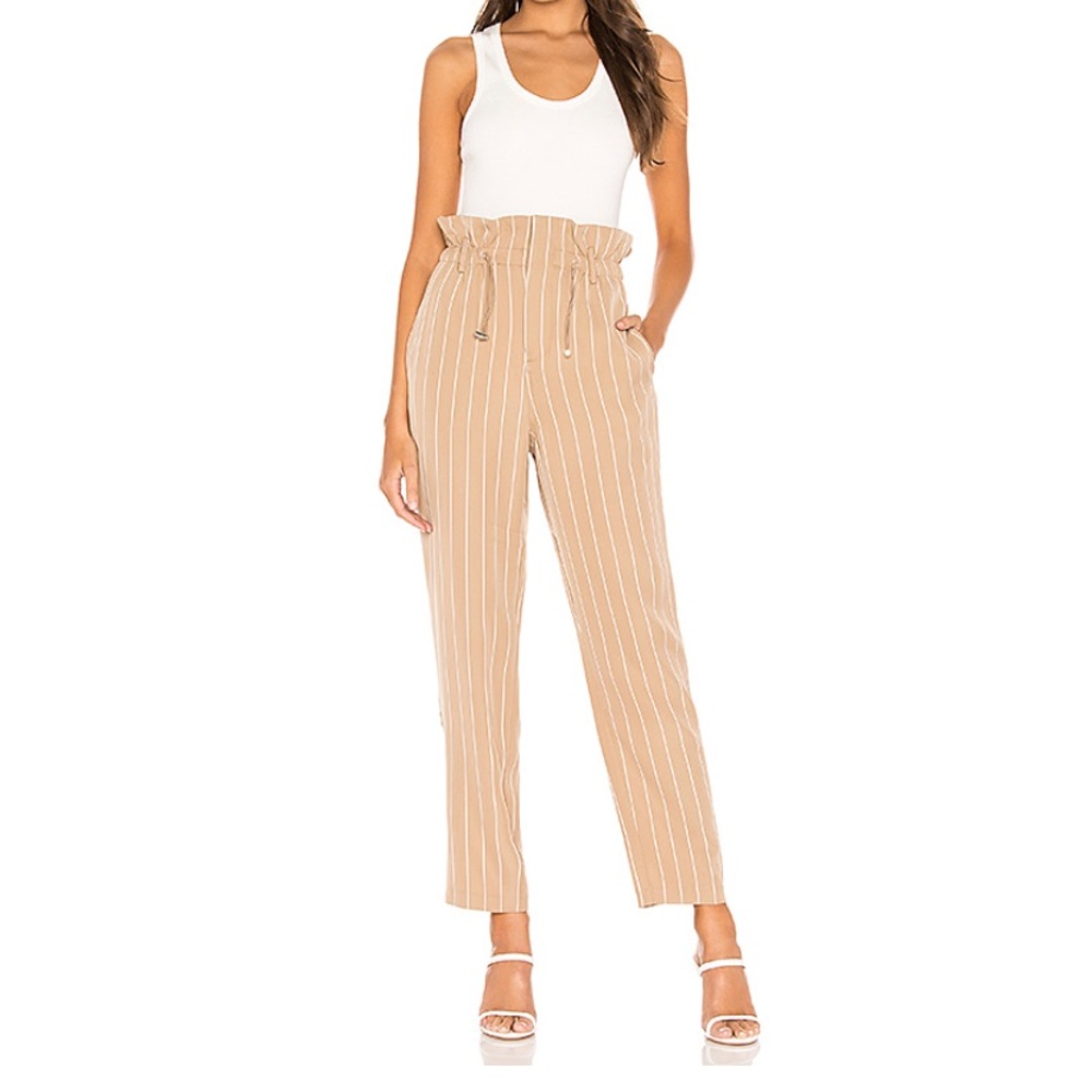 NWT L’Academie Josephe Pant Beige Stripe Sm/2-4